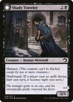 Shady Traveler // Stalking Predator [Innistrad: Midnight Hunt]-3