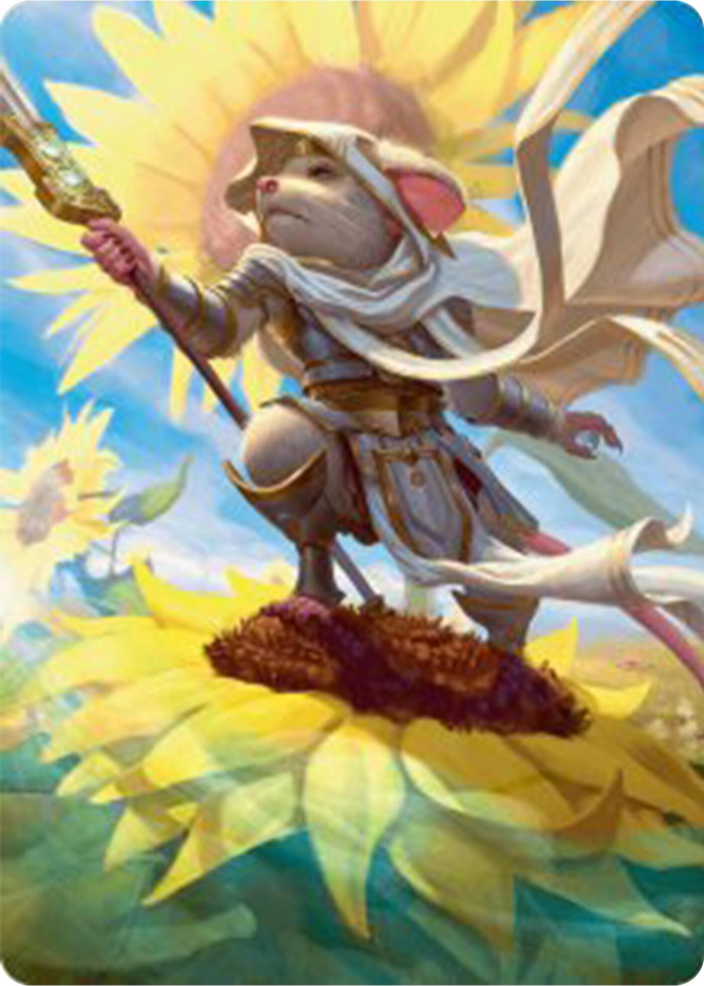 Elspeth, Sun's Champion Art Card [Bloomburrow Art Series]-1