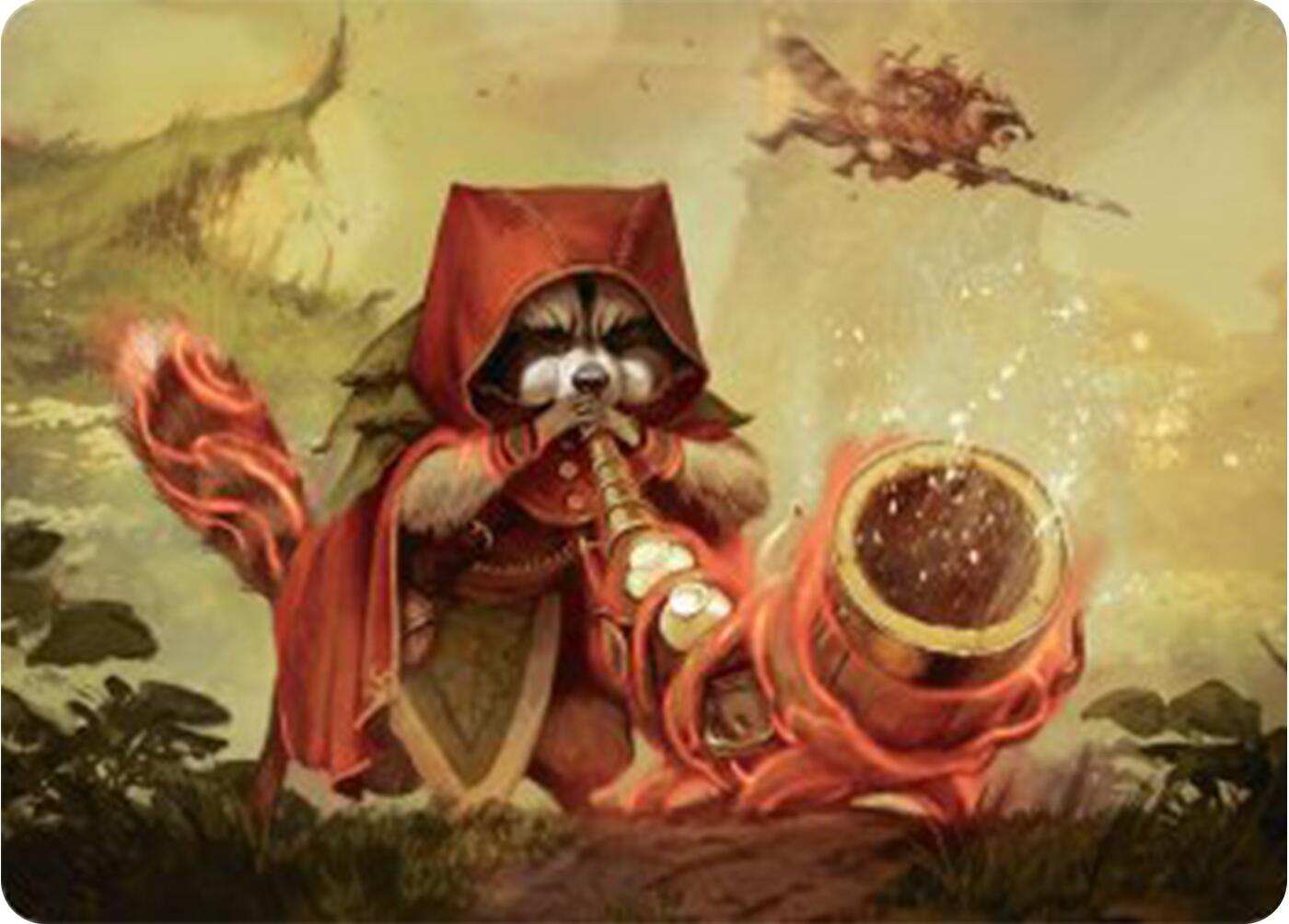 Raccoon Rallier Art Card [Bloomburrow Art Series]-1
