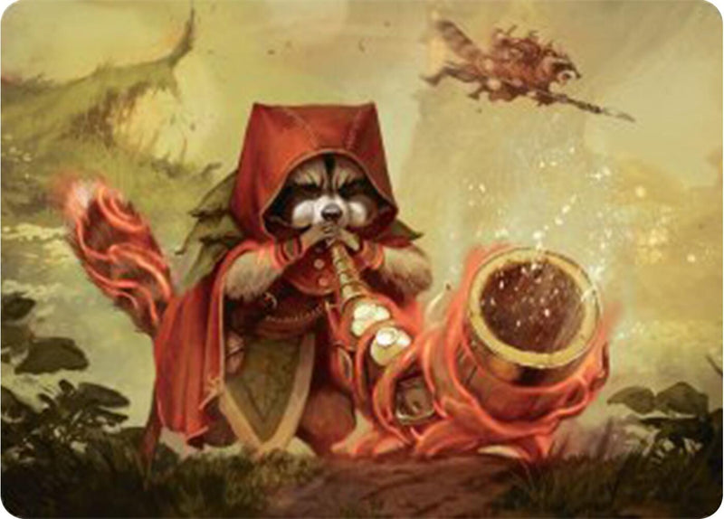 Raccoon Rallier Art Card [Bloomburrow Art Series]-1