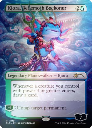 Kiora, Behemoth Beckoner (Rainbow Foil) [Secret Lair Drop Series]-1