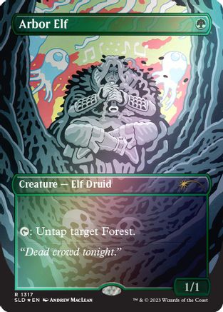 Arbor Elf (Rainbow Foil) [Secret Lair Drop Series]-1