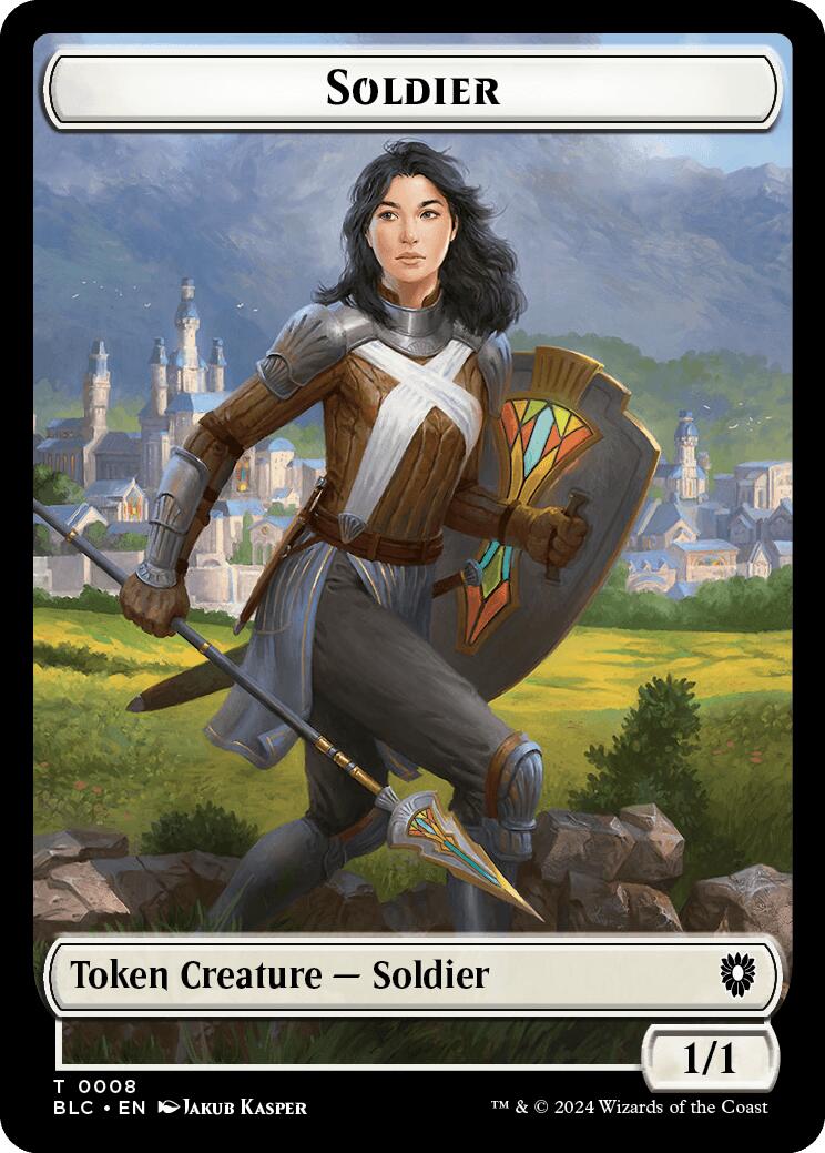 Soldier // Citizen Double-Sided Token [Bloomburrow Commander Tokens]-1