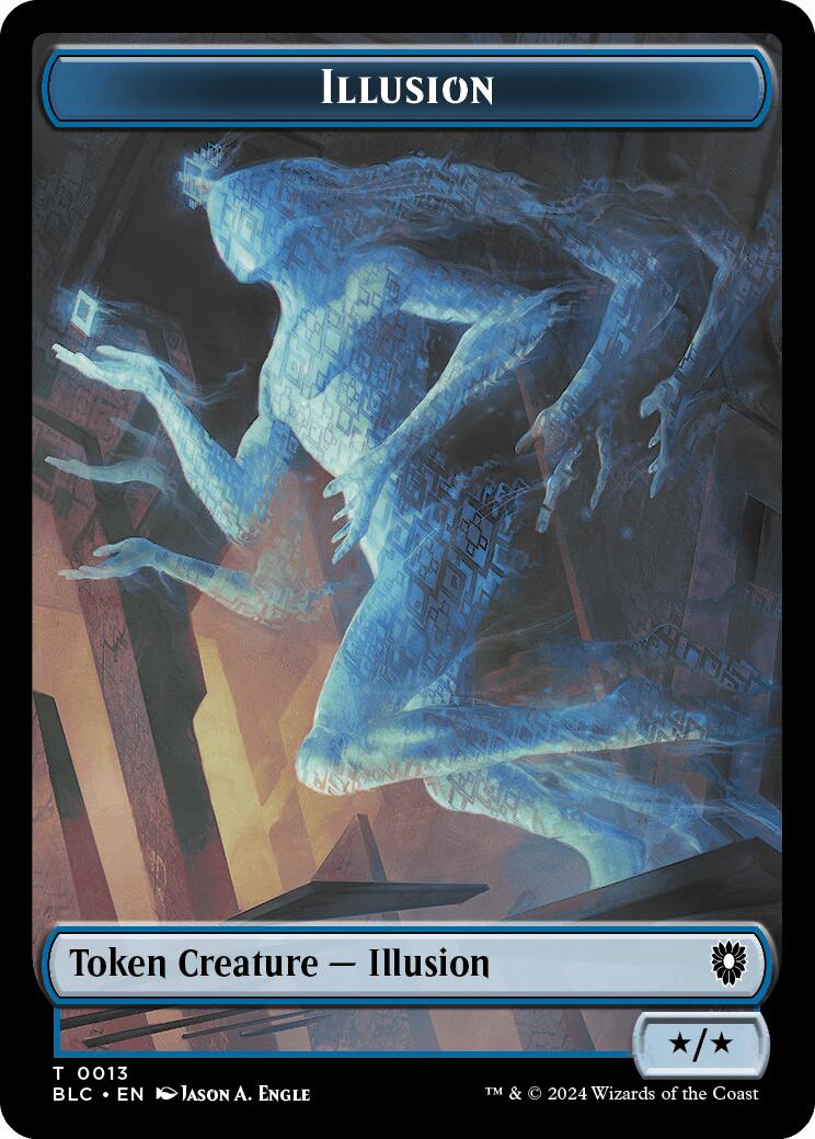 Illusion // Goblin Double-Sided Token [Bloomburrow Commander Tokens]-1