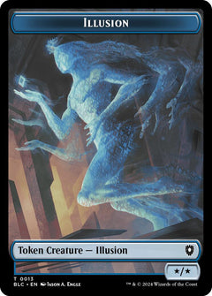 Illusion // Goblin Double-Sided Token [Bloomburrow Commander Tokens]-1