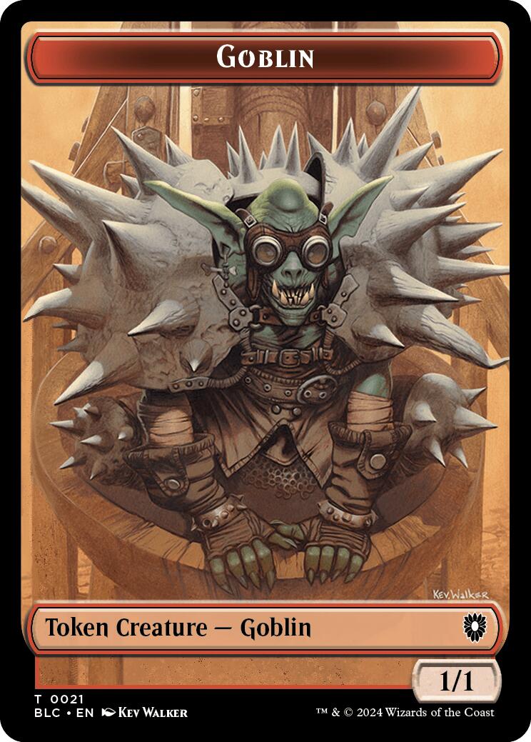 Goblin // Thopter Double-Sided Token [Bloomburrow Commander Tokens]-1