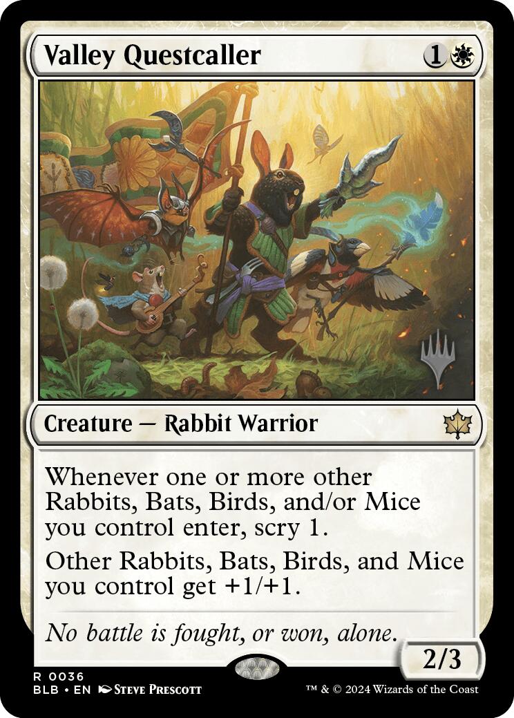 Valley Questcaller (Promo Pack) [Bloomburrow Promos]-1
