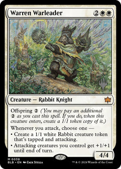 Warren Warleader (Promo Pack) [Bloomburrow Promos]-1