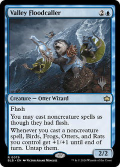 Valley Floodcaller (Promo Pack) [Bloomburrow Promos]-1
