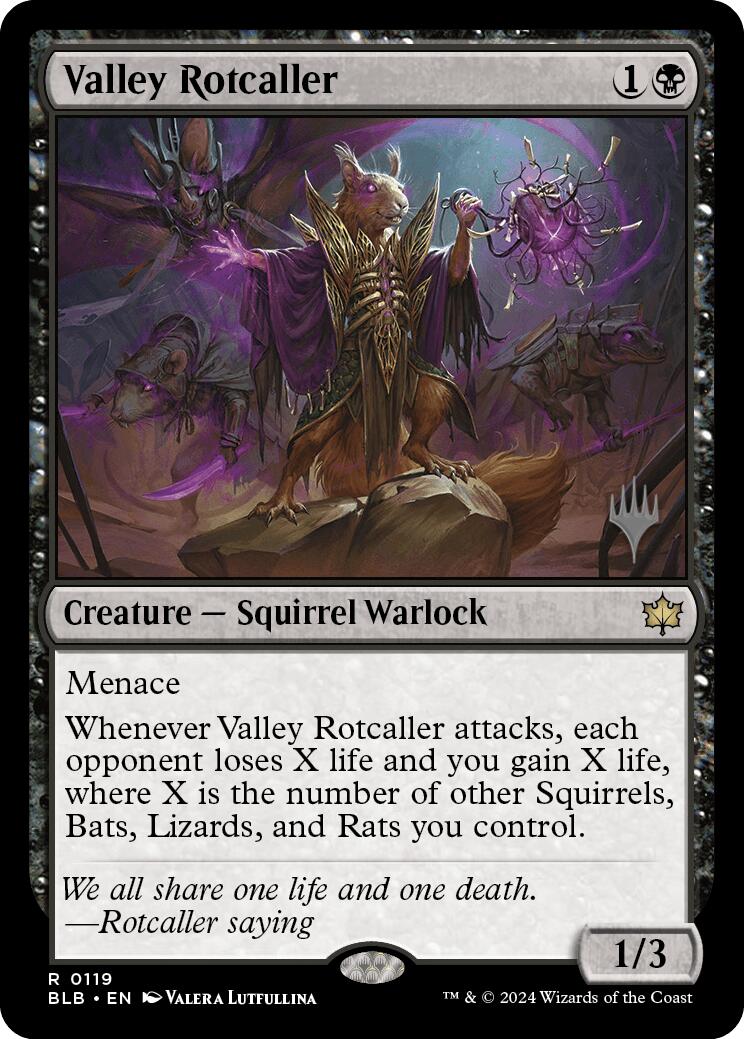 Valley Rotcaller (Promo Pack) [Bloomburrow Promos]-1