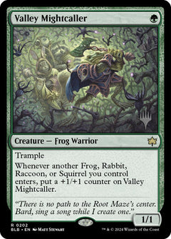 Valley Mightcaller (Promo Pack) [Bloomburrow Promos]-1