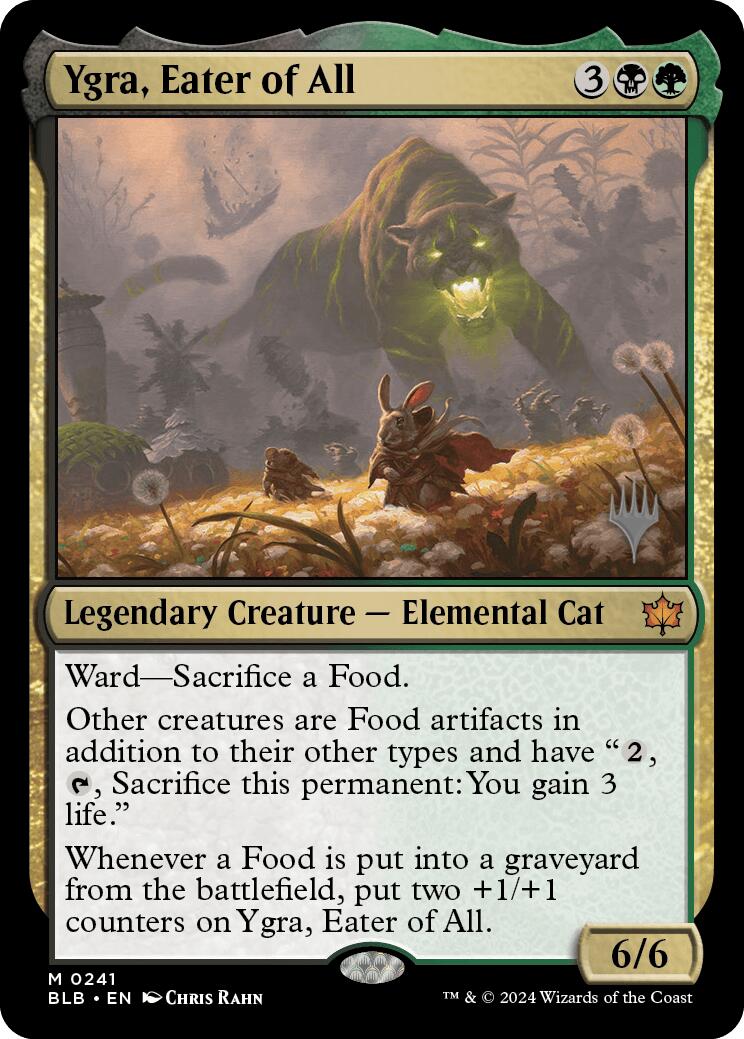 Ygra, Eater of All (Promo Pack) [Bloomburrow Promos]-1