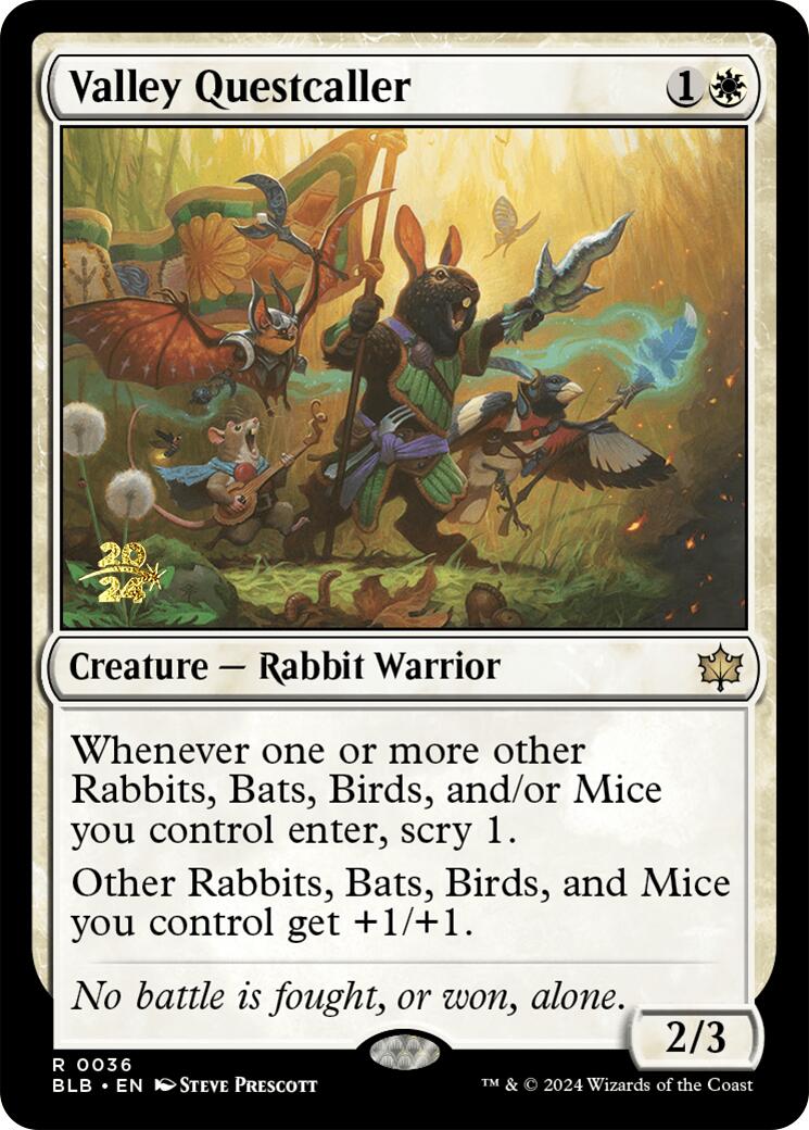 Valley Questcaller [Bloomburrow Prerelease Promos]-1