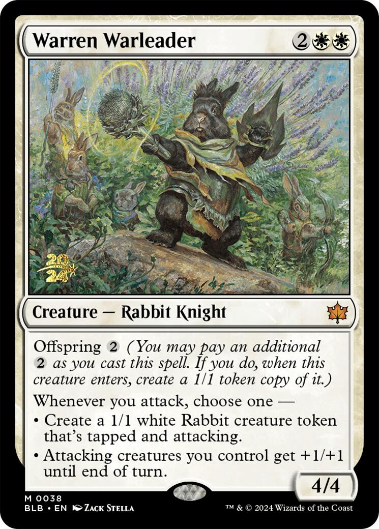 Warren Warleader [Bloomburrow Prerelease Promos]-1