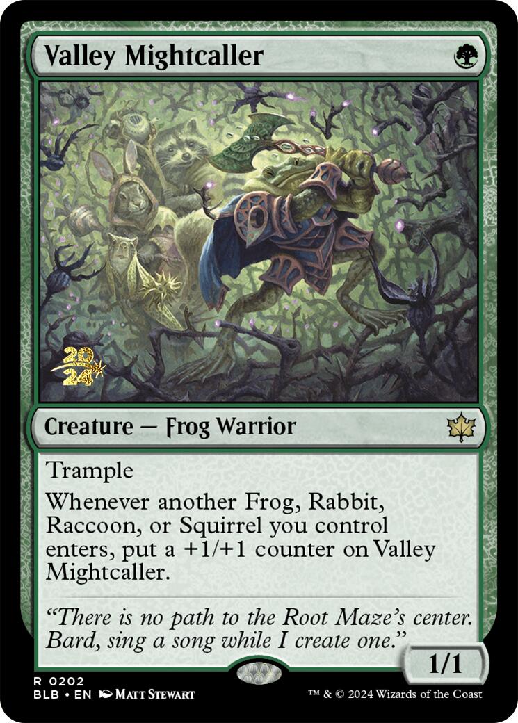 Valley Mightcaller [Bloomburrow Prerelease Promos]-1