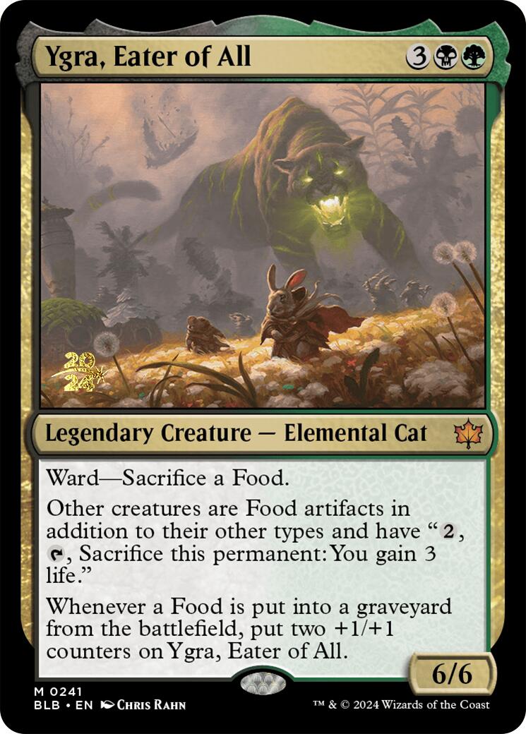 Ygra, Eater of All [Bloomburrow Prerelease Promos]-1