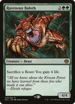 Ravenous Baloth (Garruk vs. Liliana) [Duel Decks Anthology]-1