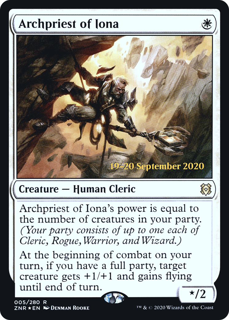 Archpriest of Iona [Zendikar Rising Prerelease Promos]-1