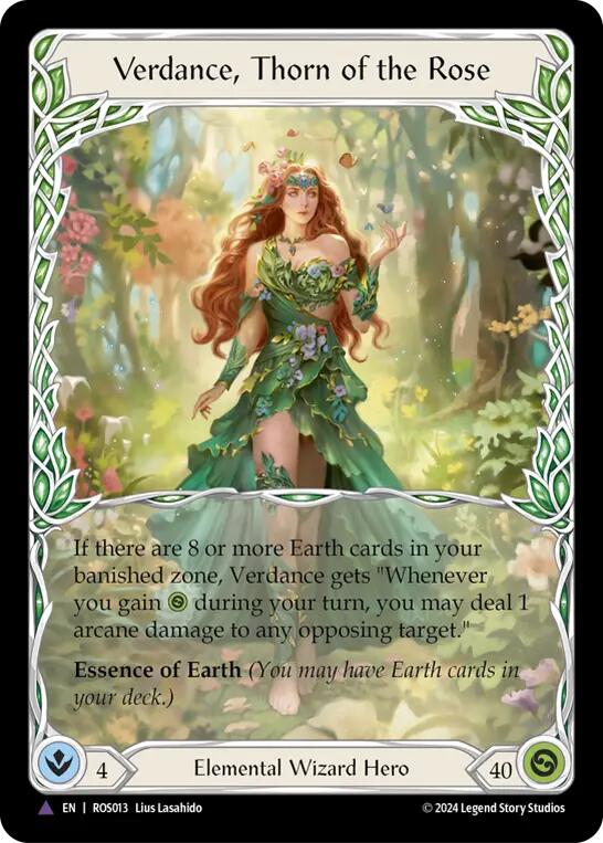 Verdance, Thorn of the Rose (Marvel) [ROS013] (Rosetta)  Cold Foil-2