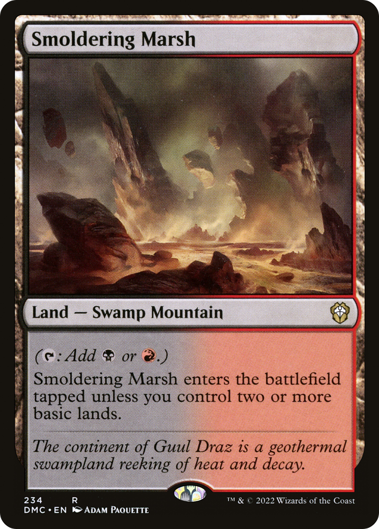 Smoldering Marsh [Dominaria United Commander]-1