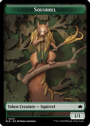 Squirrel // Darkstar Augur Double-Sided Token [Bloomburrow Tokens]-3