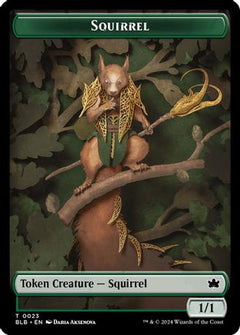 Squirrel // Darkstar Augur Double-Sided Token [Bloomburrow Tokens]-3