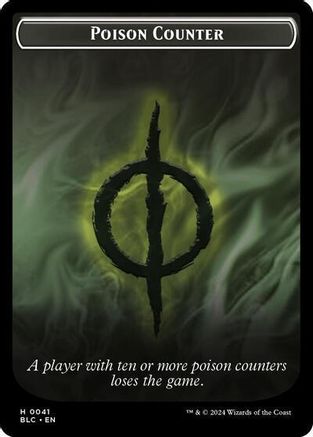 Poison Counter // Rabbit Double-Sided Token (BLC-41 // 3) - Commander: Bloomburrow