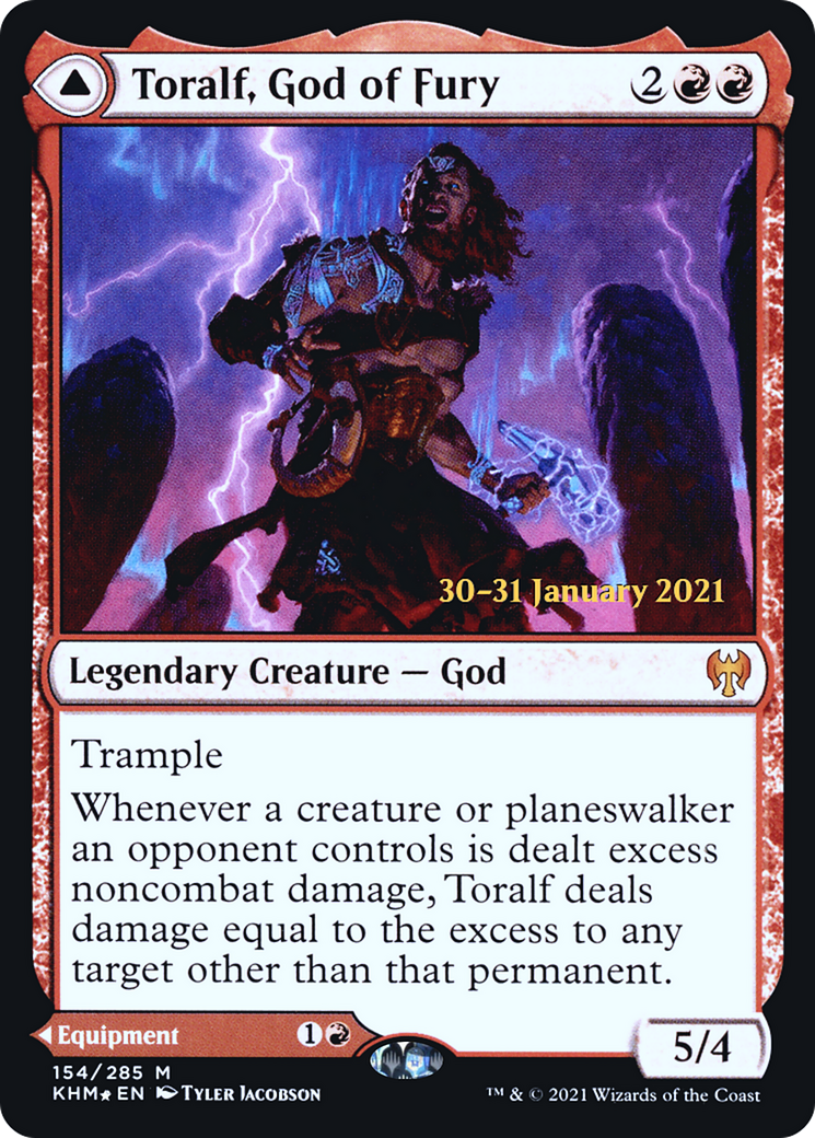 Toralf, God of Fury // Toralf's Hammer [Kaldheim Prerelease Promos]-3