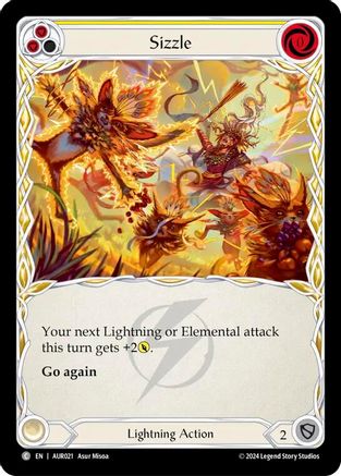 Sizzle (Yellow) [AUR021] (1st Strike)-1