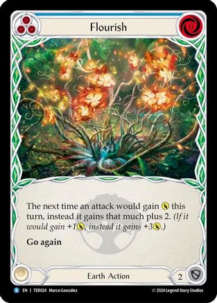 Flourish (Blue) [TER024] (1st Strike)-1