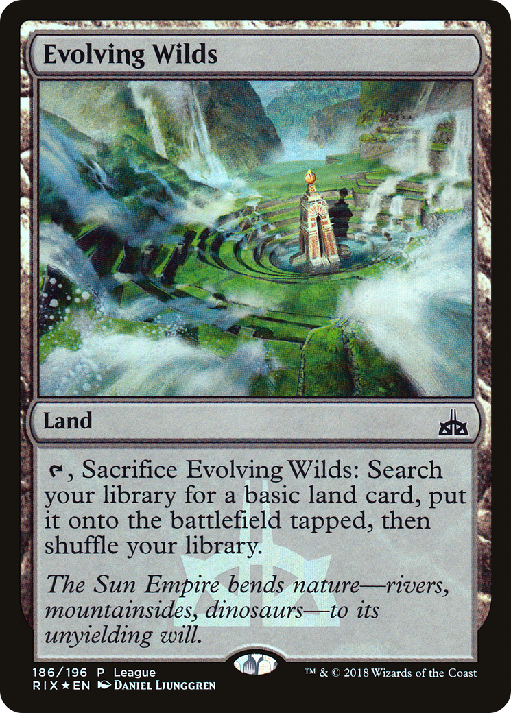 Evolving Wilds (League) [Rivals of Ixalan Promos]-1