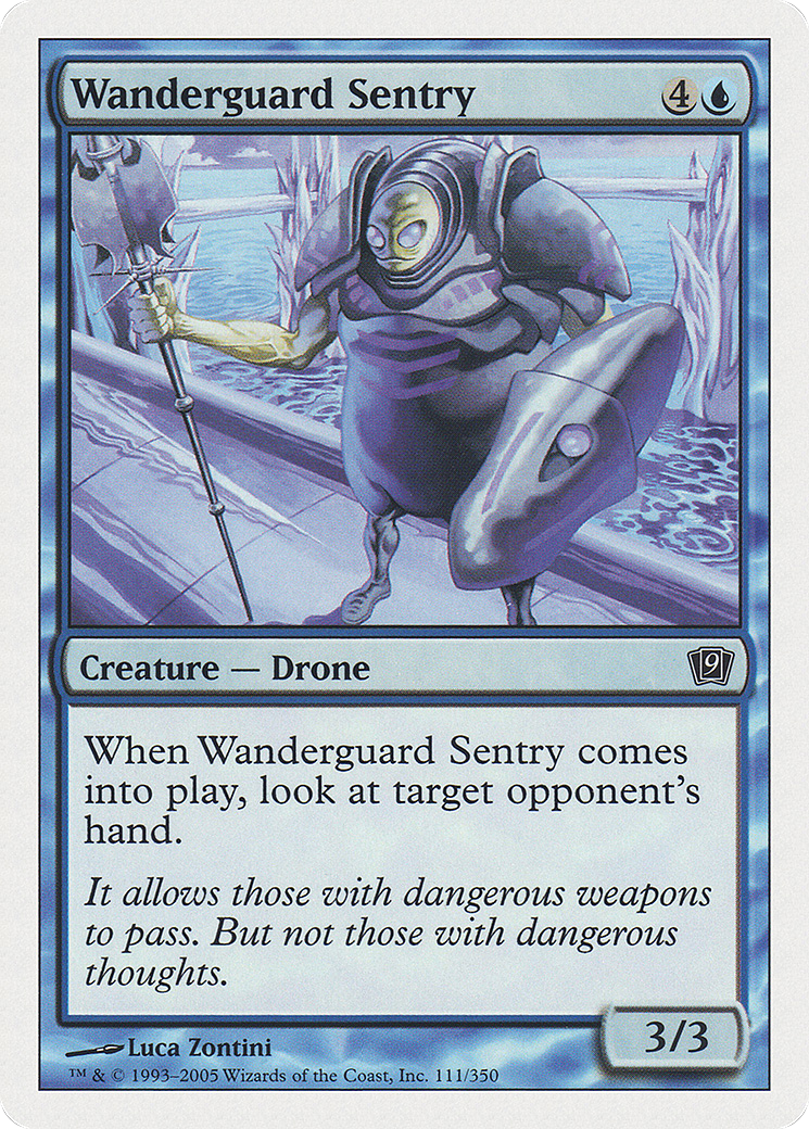 Wanderguard Sentry (9ED-111) - 9th Edition Foil-1