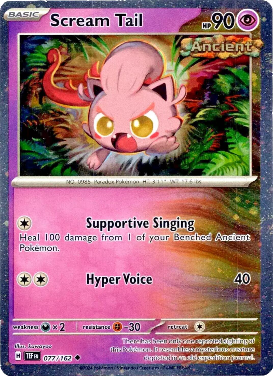 Scream Tail (077/162) (Cosmos Holo) [Miscellaneous Cards]-1