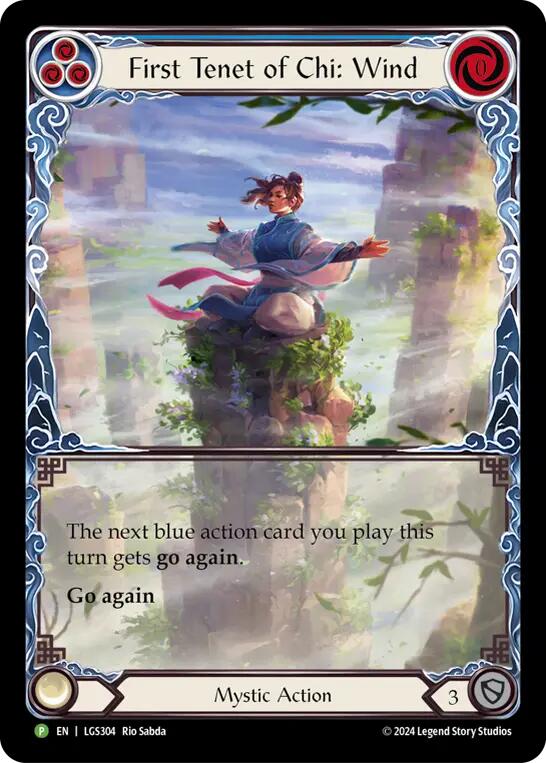 First Tenet of Chi: Wind [LGS304] (Promo)  Rainbow Foil-1