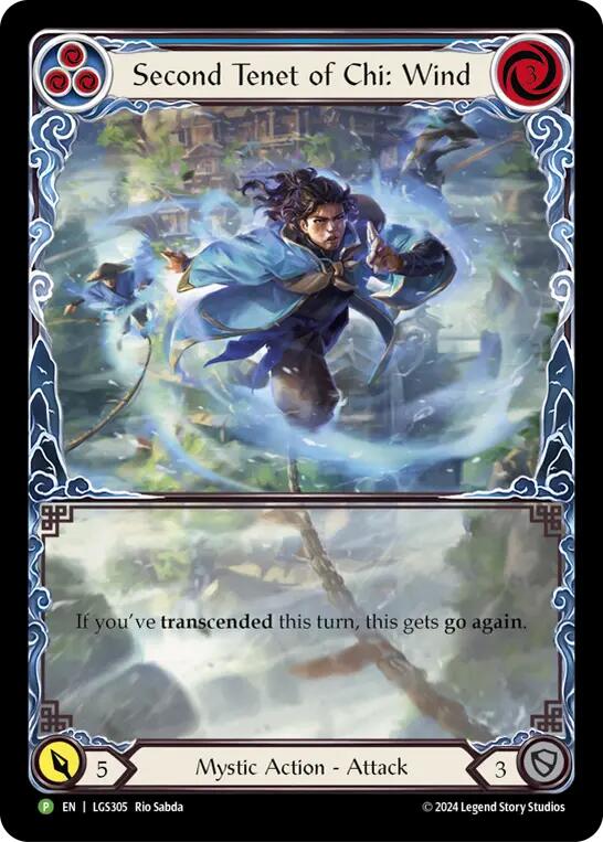 Second Tenet of Chi: Wind [LGS305] (Promo)  Rainbow Foil-1