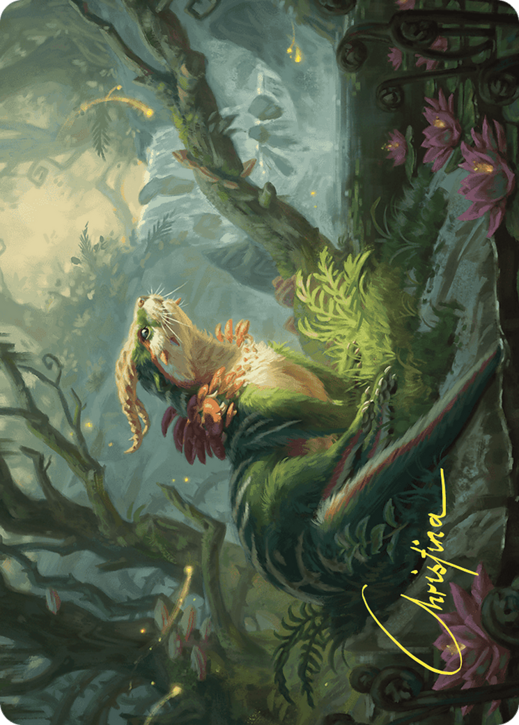 Elusive Otter // Elusive Otter (AWOE-037) - Wilds of Eldraine Art Series (Borderless) Foil-3