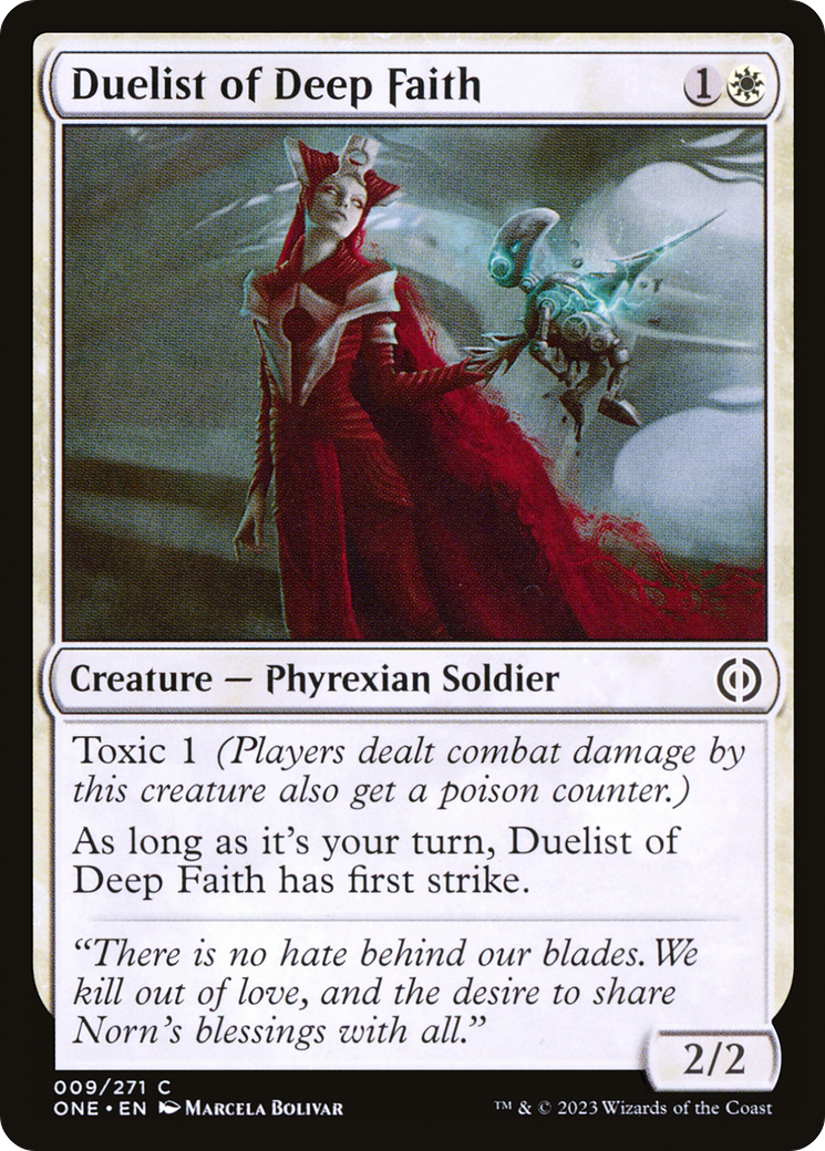 Duelist of Deep Faith [Phyrexia: All Will Be One]-1