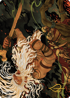 Yarus, Roar of the Old Gods // Yarus, Roar of the Old Gods (AMKM-046) - Murders at Karlov Manor Art Series (Borderless) Foil-1