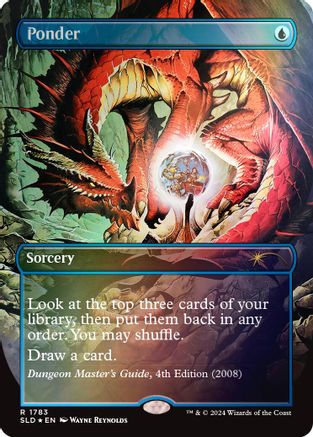 Ponder (1783) (Rainbow Foil) [Secret Lair Drop Series]-1