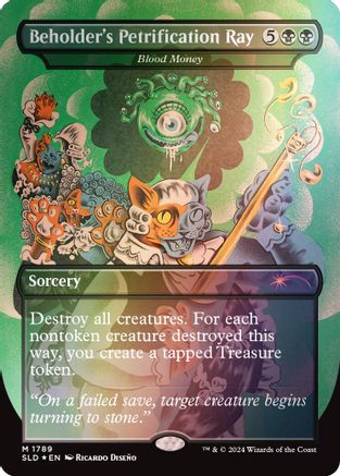 Beholder's Petrification Ray - Blood Money (Rainbow Foil) [Secret Lair Drop Series]-1
