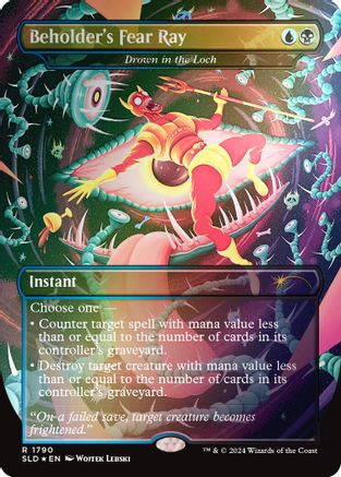 Beholder's Fear Ray - Drown in the Loch (Rainbow Foil) [Secret Lair Drop Series]-1