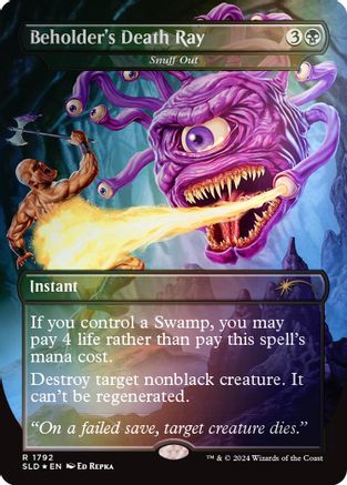 Beholder's Death Ray - Snuff Out (Rainbow Foil) [Secret Lair Drop Series]-1