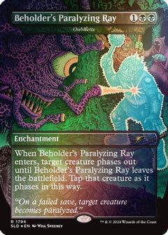 Beholder's Paralyzing Ray - Oubliette (Rainbow Foil) [Secret Lair Drop Series]-1