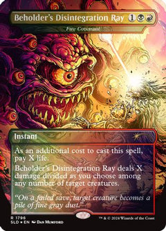 Beholder's Disintegration Ray - Fire Covenant (Rainbow Foil) [Secret Lair Drop Series]-1