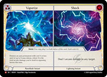 Vaporize // Shock [ROS011] (Rosetta)  Rainbow Foil-1