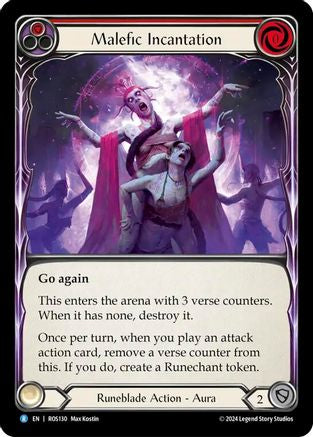 Malefic Incantation (Red) [ROS130] (Rosetta)  Rainbow Foil-1