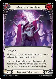 Malefic Incantation (Yellow) [ROS131] (Rosetta)  Rainbow Foil-1