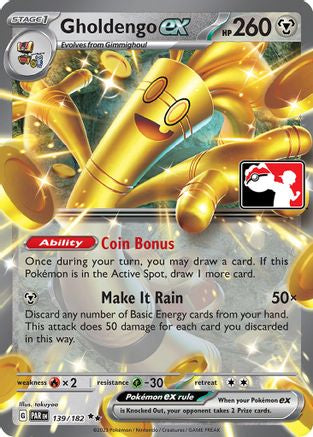 Gholdengo ex (139/182) [Prize Pack Series Five]-1