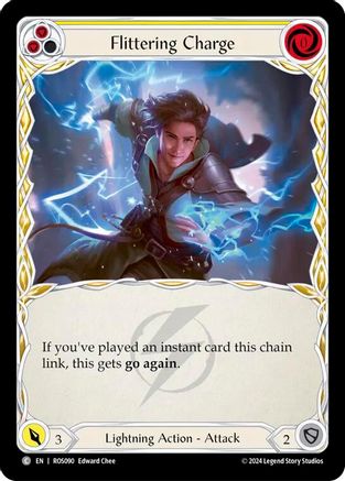 Flittering Charge (Yellow) [ROS090] (Rosetta)  Rainbow Foil-1