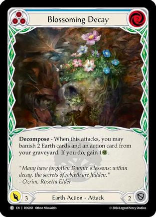 Blossoming Decay (Blue) [ROS051] (Rosetta)  Rainbow Foil-1